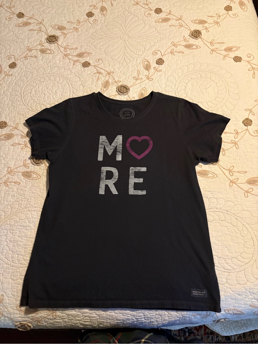 Graphic T Shirt  'MORE' with Heart